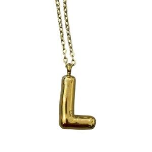 Gold Initial 'L' Necklace